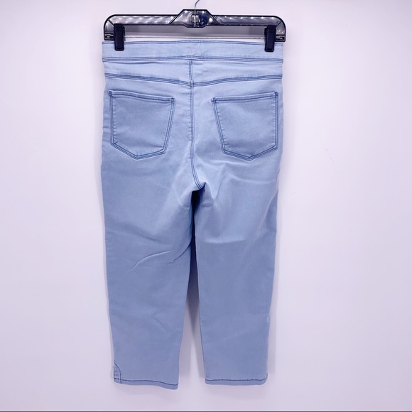 NEW FDJ Pull-On Chambray Capri Pants Size 2 - Picture 5 of 7